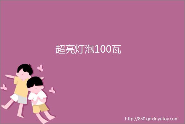 超亮灯泡100瓦