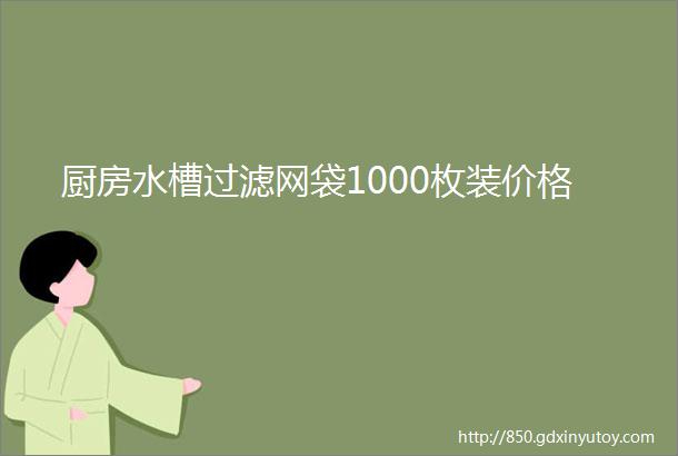 厨房水槽过滤网袋1000枚装价格